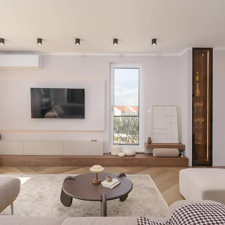 Mare Vista Rooftop Penthouse Sea View & Private Jacuzzi Apartman Trogir